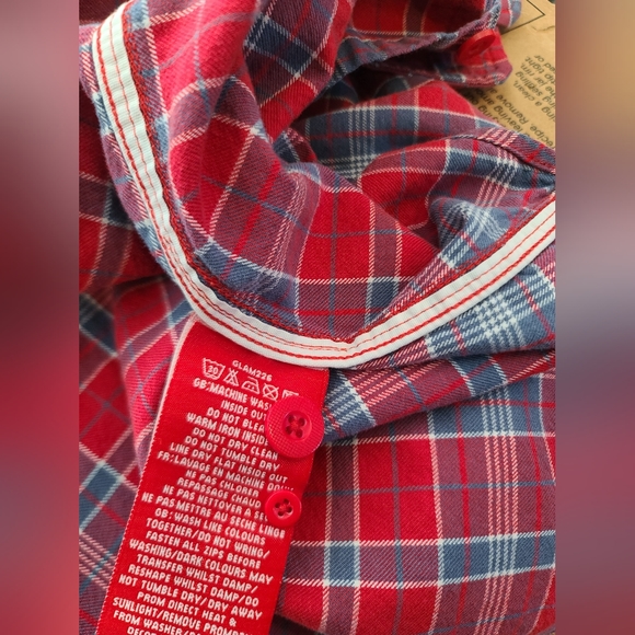 Superdry Plaid Fitted Button Up Shirt sz Small - Picture 5 of 9